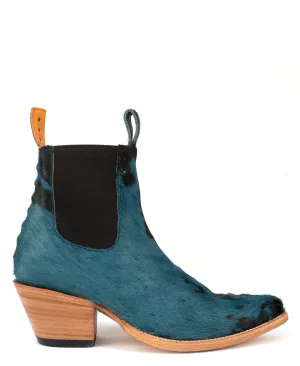 No.1001 FREEWAY chelsea boot deep lagoon fur men's