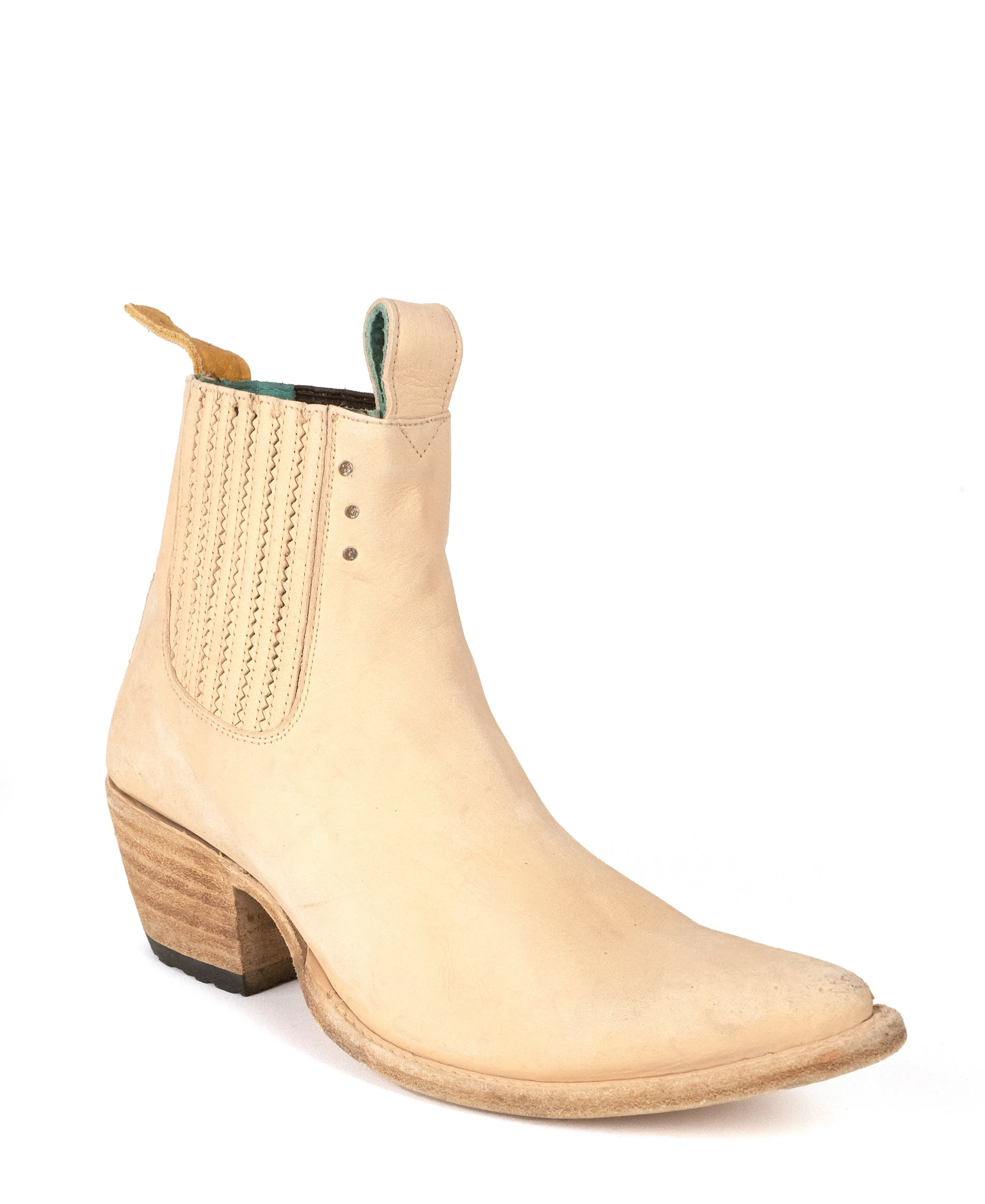 No.1001 FREEWAY chelsea boot Natural Playa veg tanned leather WOMEN