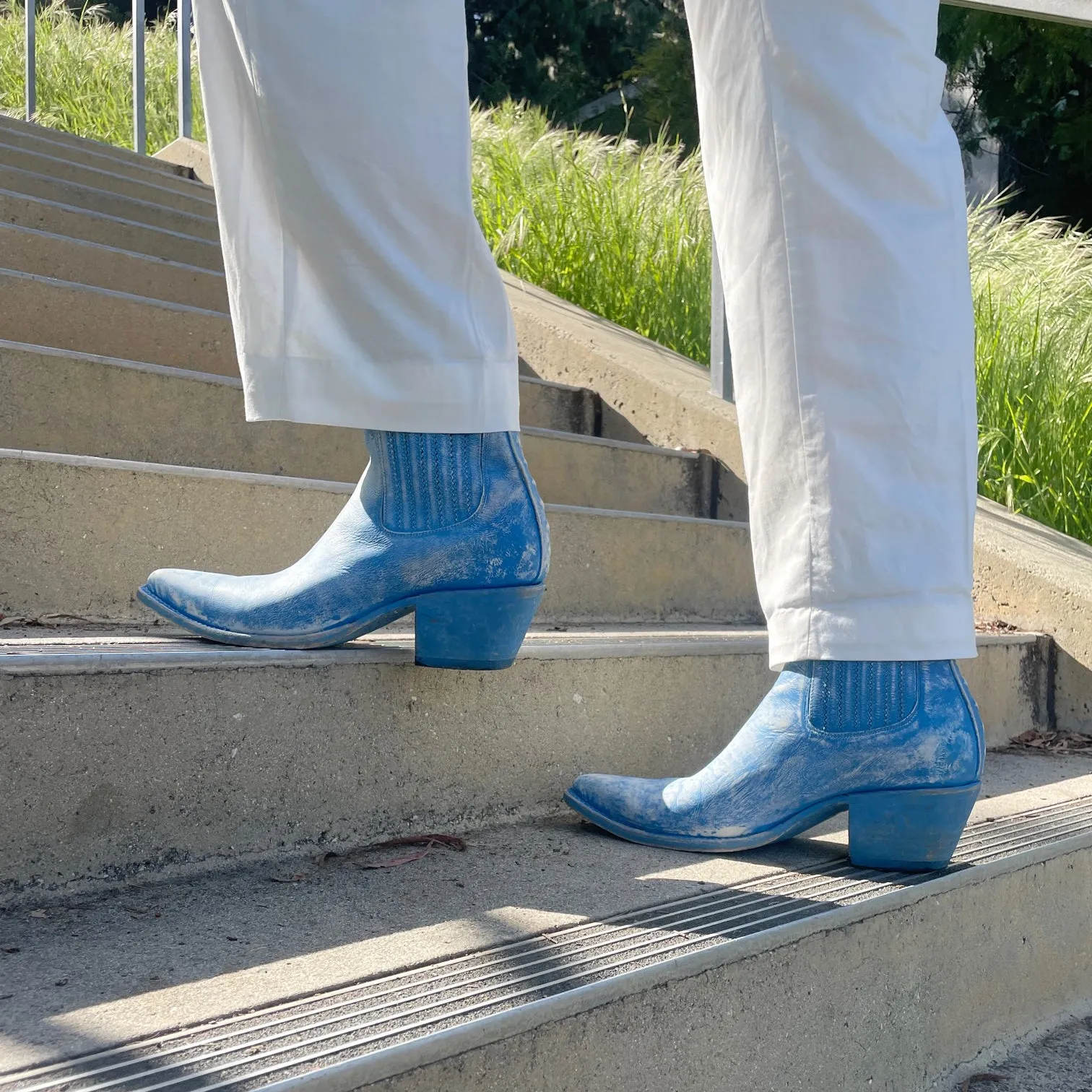 No.1001 FREEWAY chelsea boot Sky Playa men's