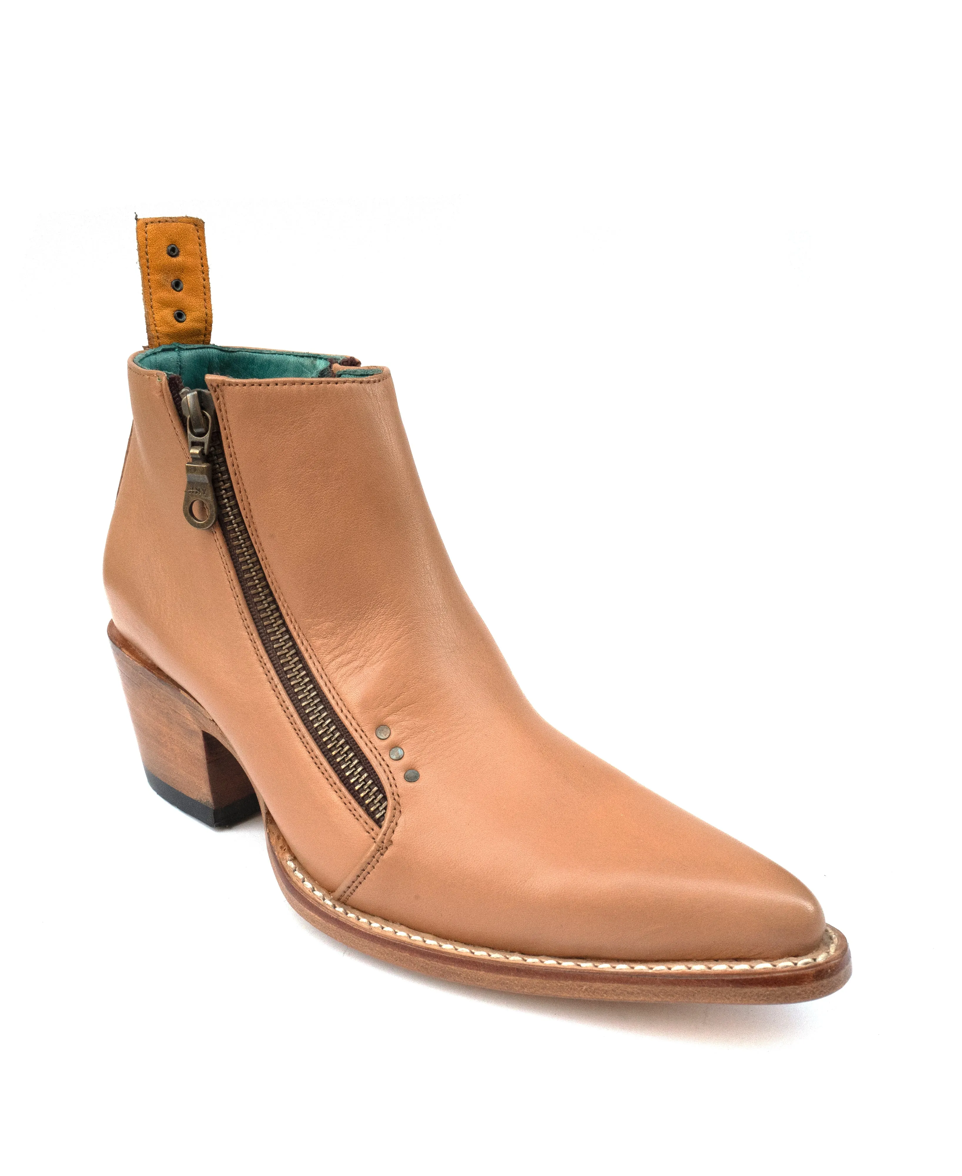 No.2005 FREEWAY ankle zip boot Clay