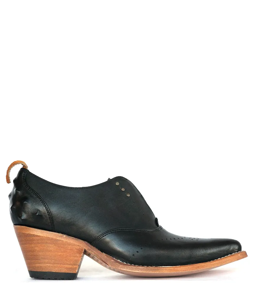 No.2025 SIDEWALK laceless oxford Black