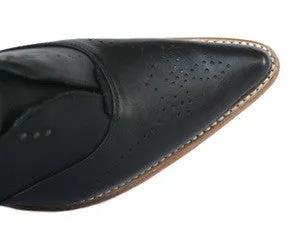 No.2025 SIDEWALK laceless oxford Black