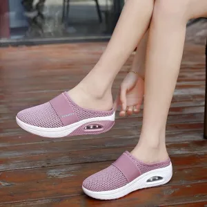 OCW Women Breathable Slippers Mesh Lightweight Thick Air Sole Shoes