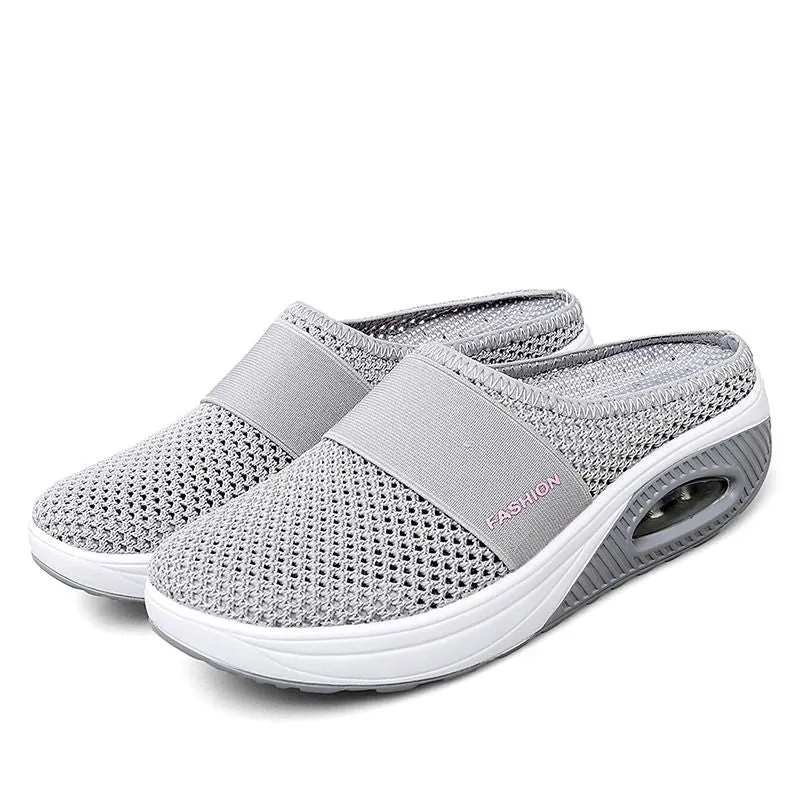 OCW Women Breathable Slippers Mesh Lightweight Thick Air Sole Shoes