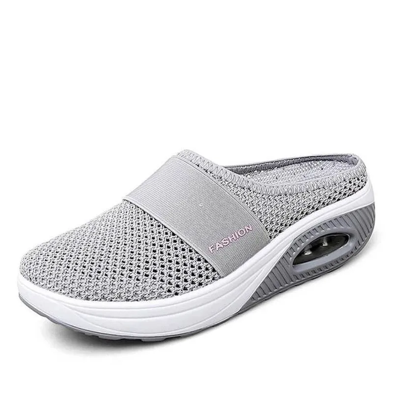 OCW Women Breathable Slippers Mesh Lightweight Thick Air Sole Shoes