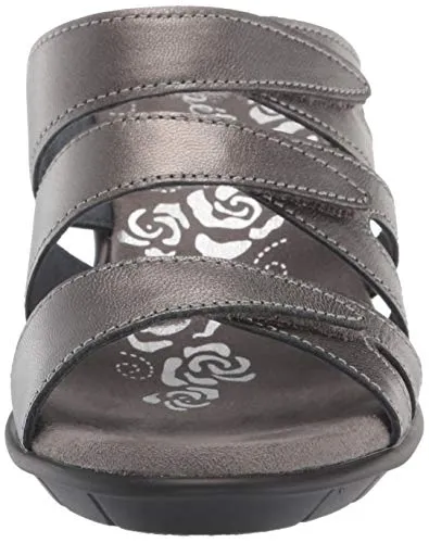 Propét Women's Lexie Wedge Slide Sandal Silver 7 2e Us Pair of Shoes