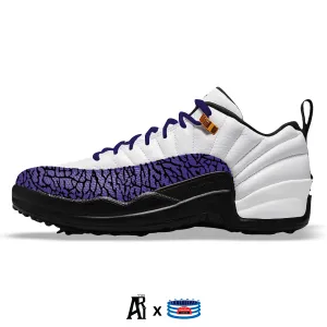 "Purple Elephant" Jordan 12 Retro Golf Shoes