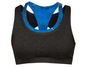 Realtree Camouflage Colosseum WOMEN Charcoal Blue Support Workout Sports Bra