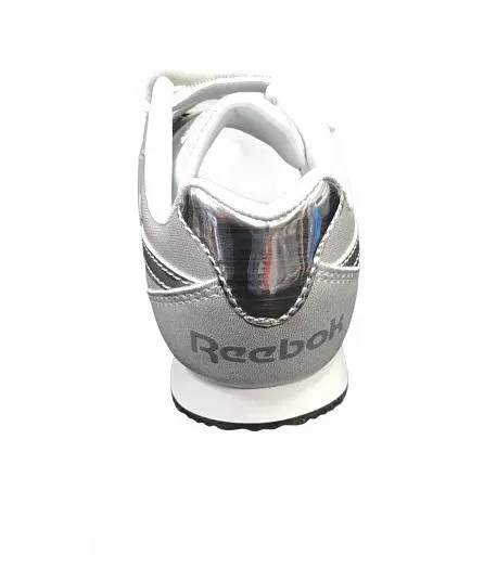 Reebok scarpa sneakers da bambina con velcro Royal CL Jogging 2.0 2V Kid FW8436 argento