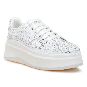 Rhinestones Embellished Chunky Sneakers