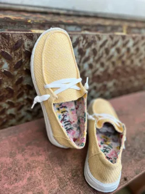 Rosa Boat Shoes (Yellow)