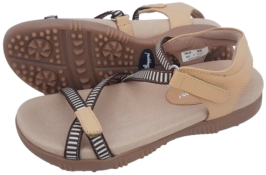 Sandbaggers: Women's Golf Sandals - Galia Tan