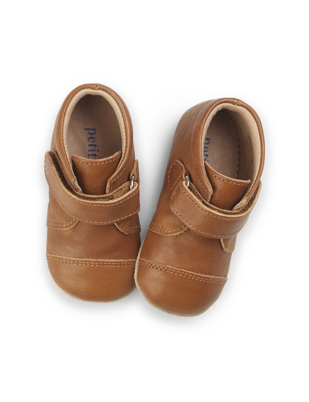 Shoe with Velcro - Cognac