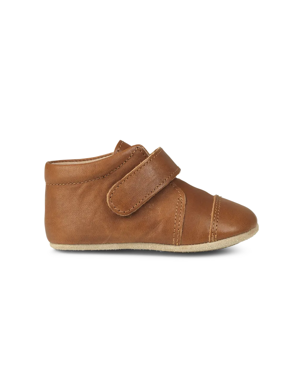 Shoe with Velcro - Cognac