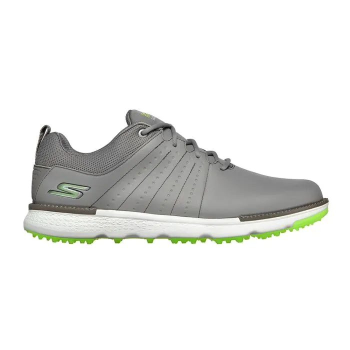 Skechers Men's Elite Tour SL MD Spikeless Golf Shoes - Grey/Lime