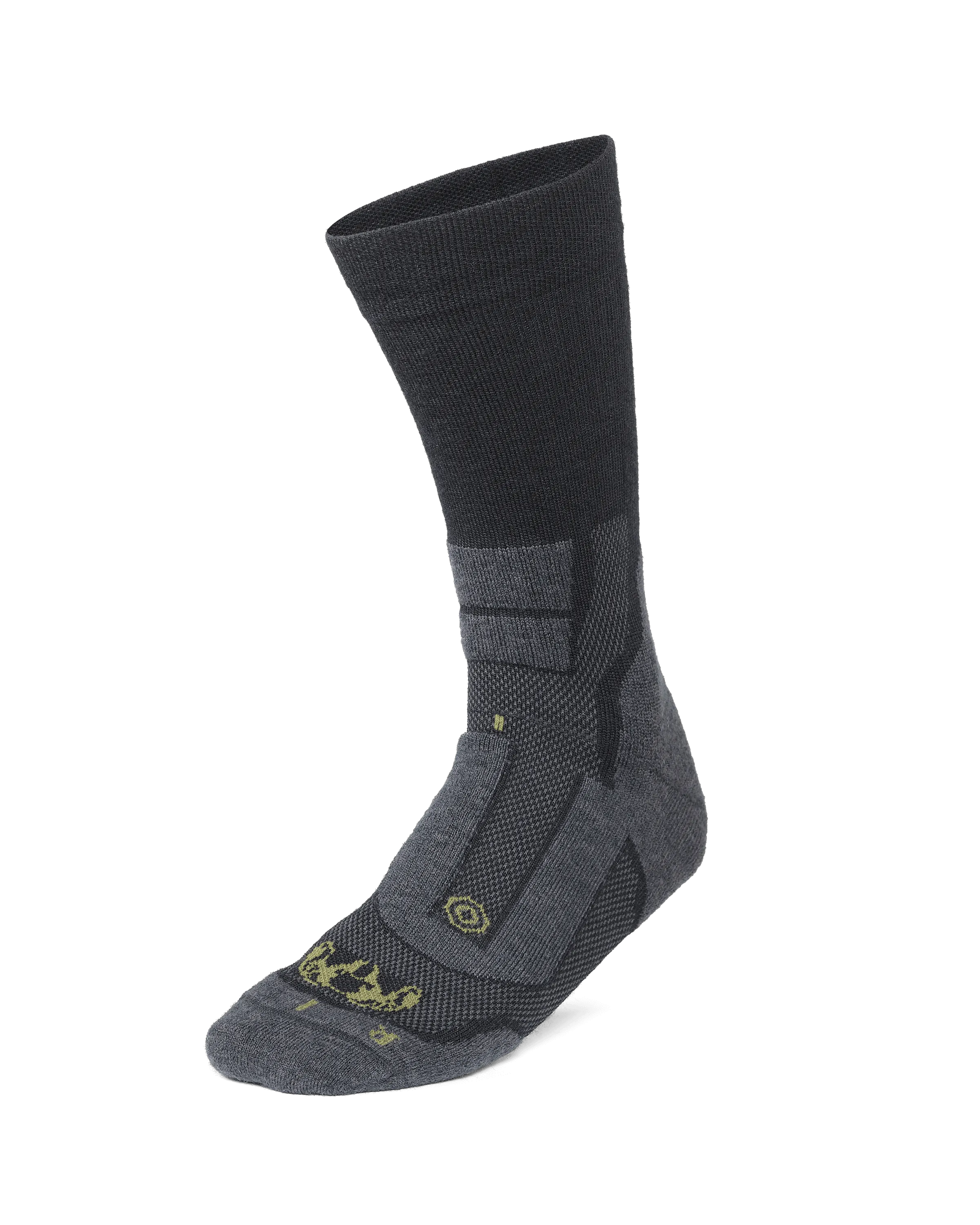 StrongWool Hybrid Crew Sock 3-Pair Pack | Grey Green