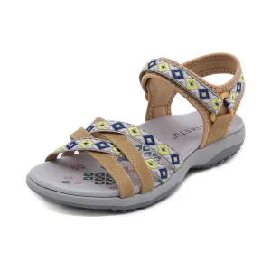 Summer Women's Hollow Out Printed Sandals