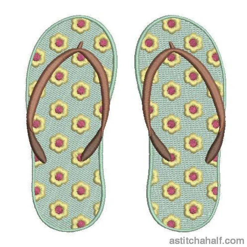 Sunflower Flip Flops