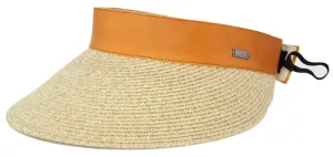 Tina M Copenhagen Ladies Audrey Wide Brim Visor - Natural