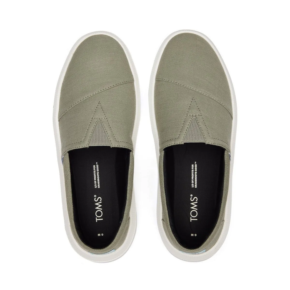 TOMS Sneakers Rover 2.0 Men - Vetiver Grey Recycled Cotton