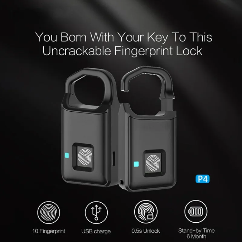 Touch Guard Smart Fingerprint Waterproof Secure Lock