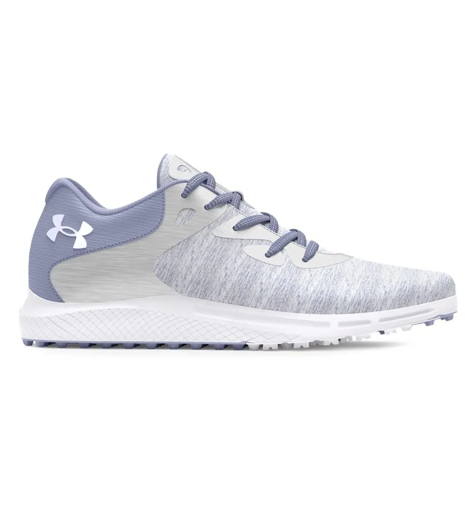 Under Armour Women's Charged Breathe 2 Knit Spikeless Golf Shoes -  Celeste/ White