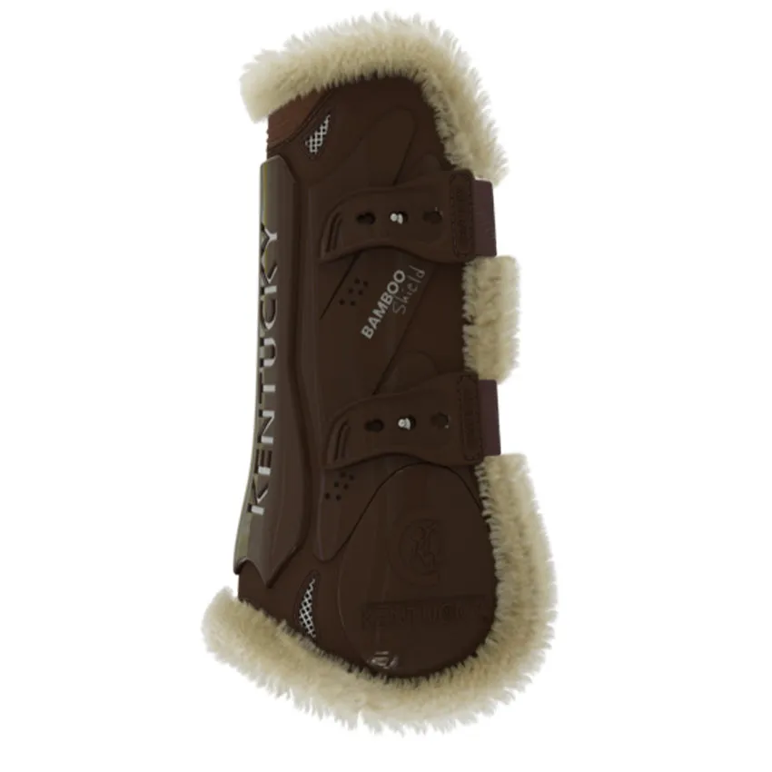 Vegan Sheepskin Tendon Boots Bamboo Elastic