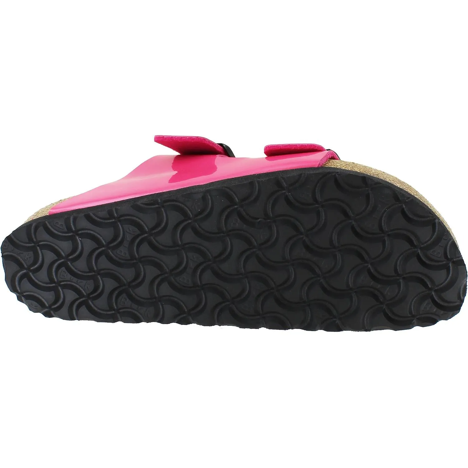 Women's Birkenstock Arizona Fuchsia Tulip Patent Birko-Flor