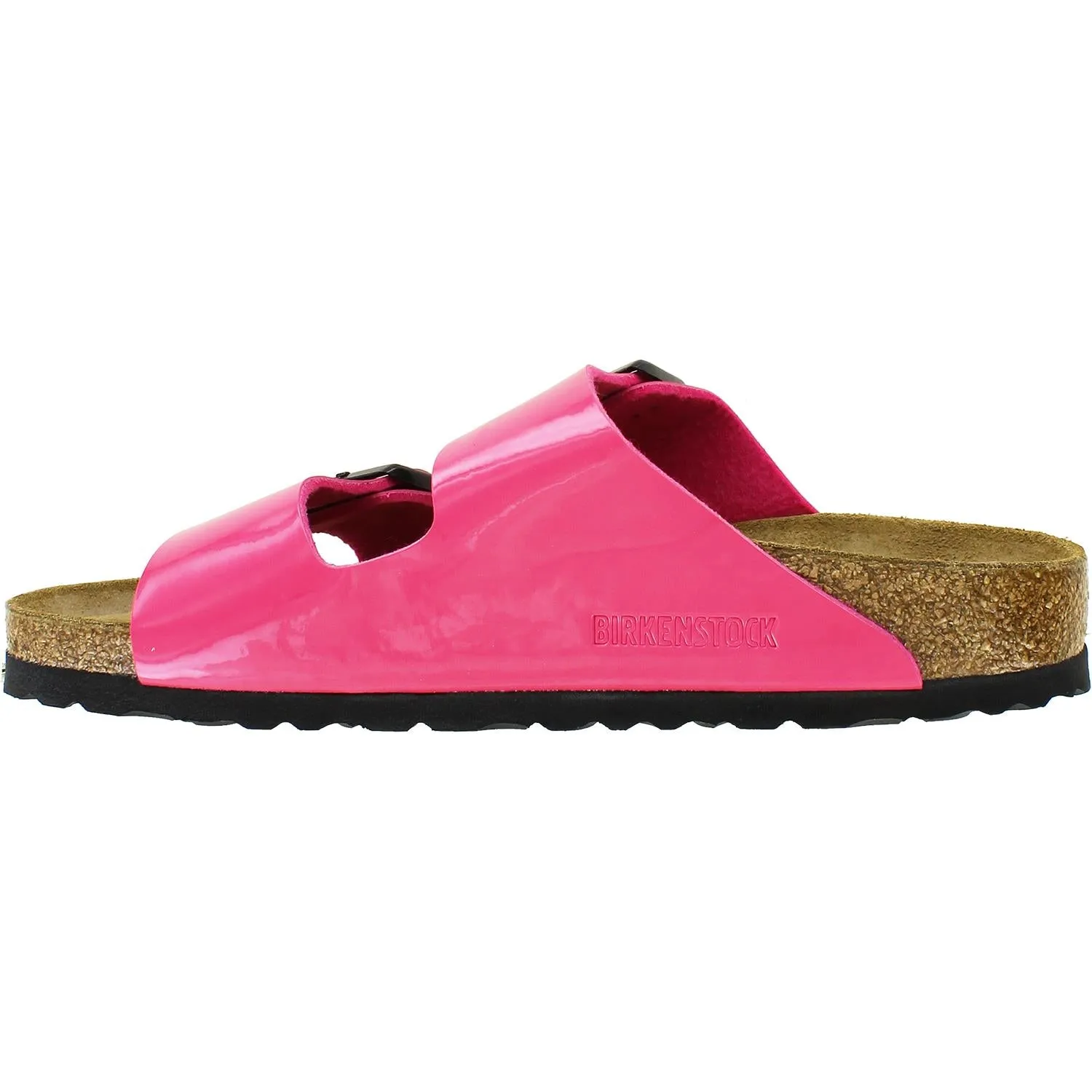 Women's Birkenstock Arizona Fuchsia Tulip Patent Birko-Flor