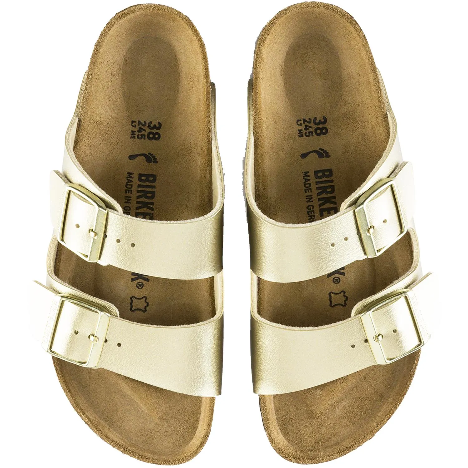 Women's Birkenstock Arizona Gold Birko-Flor