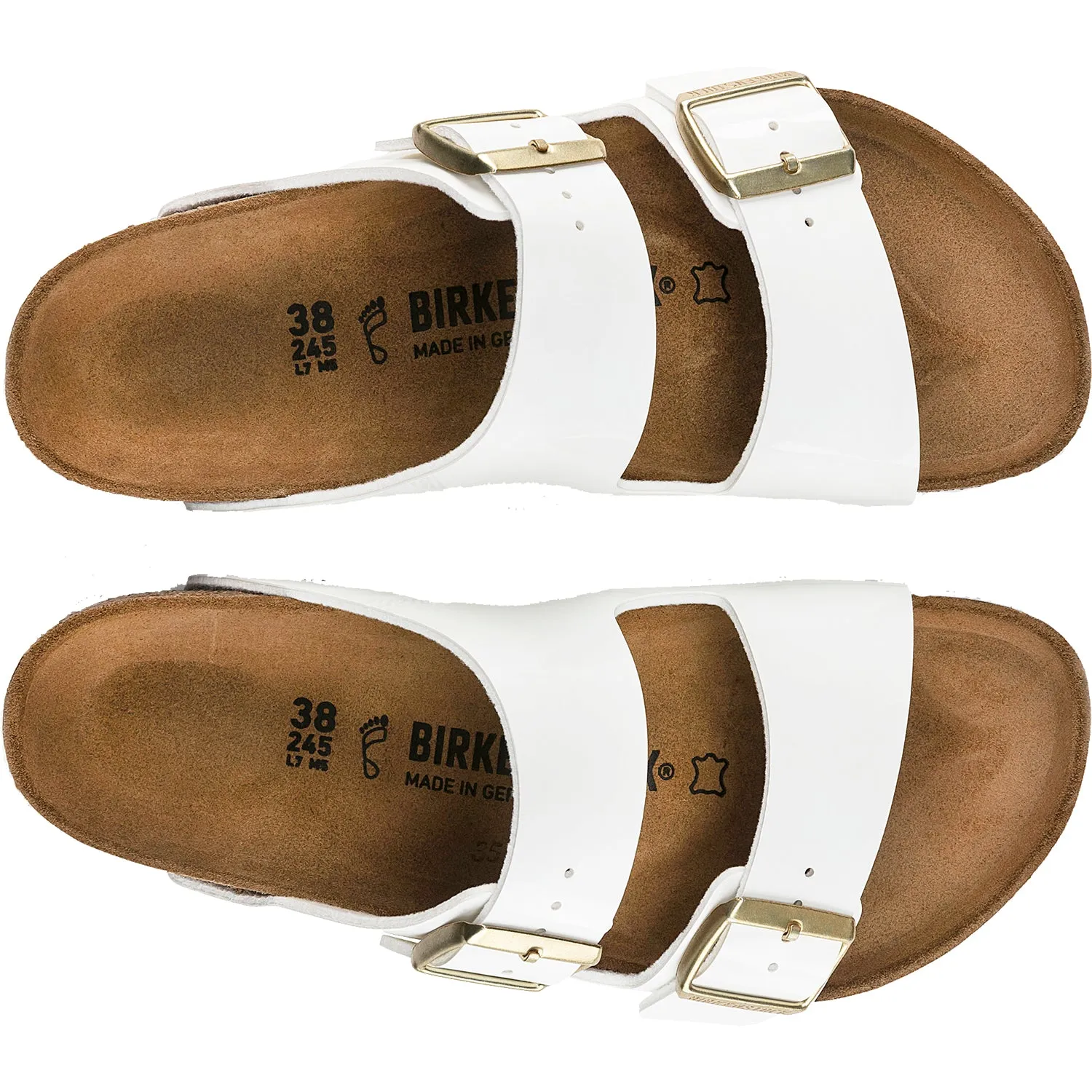 Women's Birkenstock Arizona White Patent Leather