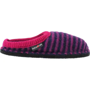 Women's Haflinger Cathy Navy/Cardinal Wool