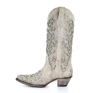 Women's Western Rhinestone Ornament  Boots