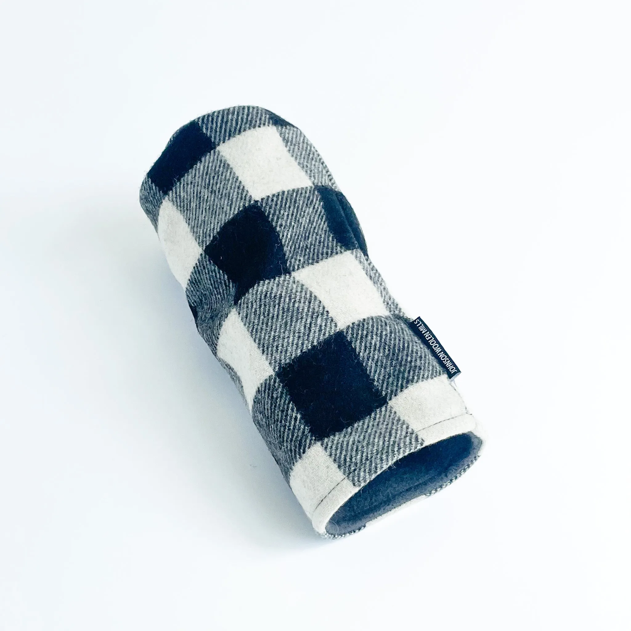 Wool Driver Headcover - Black White Buffalo Check