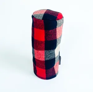 Wool Driver Headcover - Red Ivory Black Buffalo Check